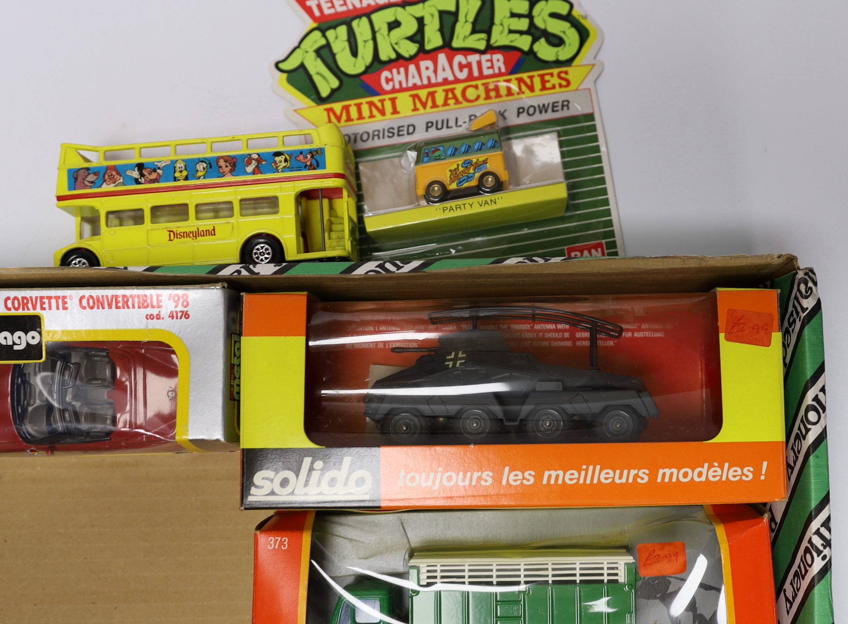 Seventeen boxed Corgi vehicles, together with three Solido vehicles and two Bburago, etc.